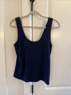 Abercrombie & Fitch Navy Scoop Neck Tank